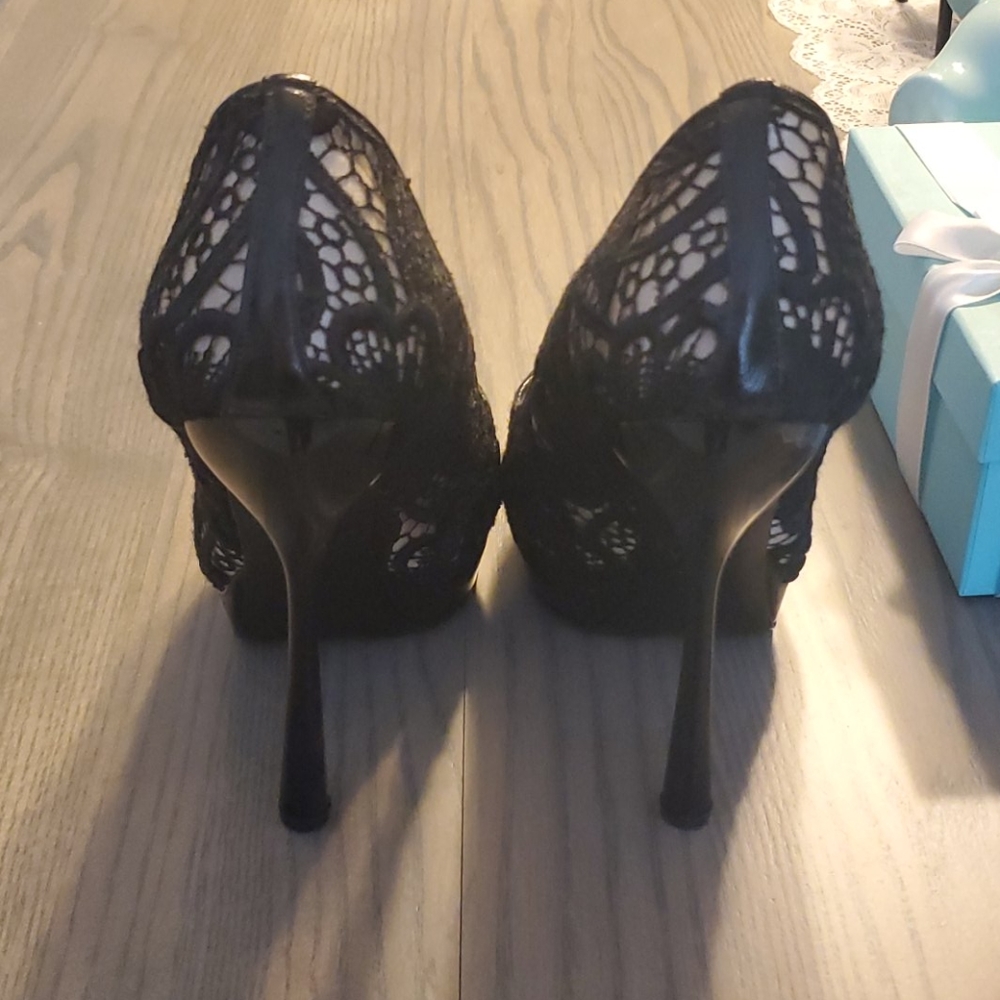 Vintage authentic Alexander McQueen peep toe pumps - Picture 14 of 14